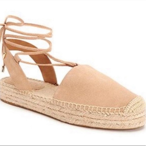 Coach | EUC Rita Suede Tan Espadrille Lace Up Size 7B - Picture 2 of 9